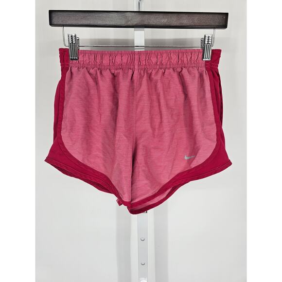 Nike Dri Fit Womens Sz S Lined Running Shorts Bright Pink Loose Fit Athletic - Picture 1 of 4